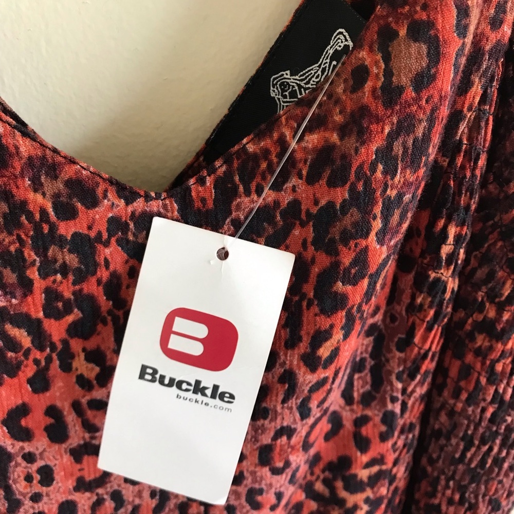 Angie Animal Print Jumpsuit NWT - Picture 9 of 9